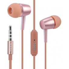 Наушники с микрофоном розовые Hoco Metal Universal M10