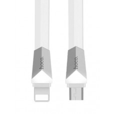 USB кабель белый 1 м для microUSB/iPhone 8 pin Hoco X4