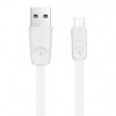 USB кабель белый 1 м для microUSB Hoco Rapid X9