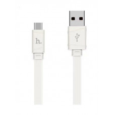 USB кабель белый 1 м Type-C Hoco BAMBOO X5 