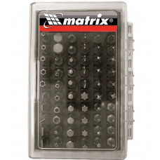 Набор бит с магнитным держателем CrV 61 штука Matrix 11387