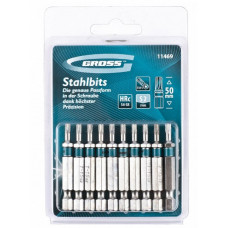 Набор бит TORX15 х 50 мм сталь S2 10 шт Gross 11469