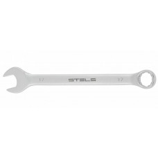 Ключ комбинированный 17 мм CrV матовый хром Stels 15213