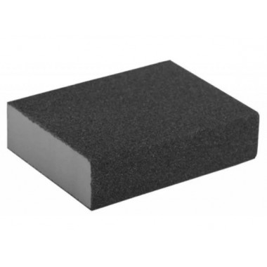 Губка для шлифования мягкая 3 штуки P60/80 P60/100 P80/120 125х100х10 мм MATRIX 75715