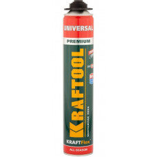 Пена профессиональная монтажная пистолетная всесезонная 750 мл KRAFTOOL PREMIUM PRO 41182
