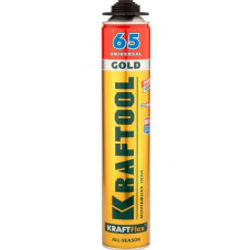 Пена профессиональная монтажная пистолетная всесезонная 850 мл KRAFTOOL GOLD PRO 65 41194