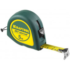 Рулетка обрезиненный 5 м х 19 мм KRAFTOOL Grand 34022-05-19