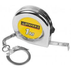 Рулетка-брелок цвет хромовый 1 м х 6 мм STAYER Standard MINI 34140-1_z01