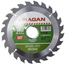 Диск пильный по дереву 180х30 мм 20Т URAGAN Fast cut 36800-180-30-20