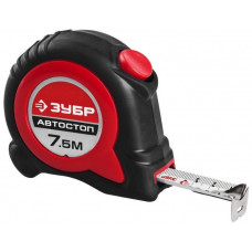 Рулетка автостоп 7.5 м х 25 мм ЗУБР Мастер 34052-08-25