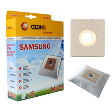Синтетические пылесборники для пылесосов Samsung VP-95 BORK ELENBERG PHILIPS OZONE micron M-04/5