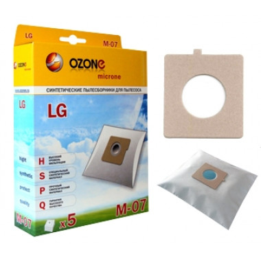 Синтетические пылесборники для пылесосов LG OZONE micron M-07/5